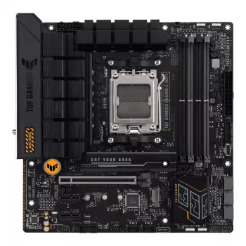 Motininė plokštė ASUS TUF GAMING B650M‑E WIFI, AMD B650, Socket AM5, micro ATX, DDR5, 4x DIMM, 128GB, Wi‑Fi 6, Bluetooth 5.2