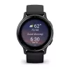 Išmanusis laikrodis GARMIN Vivoactive 5 Juoda — 42 mm korpusas, AMOLED 1,2 col., GPS/GLONASS/Galileo, 5 ATM, optinis ŠSD, SpO2, 11 d. baterija