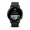 Išmanusis laikrodis GARMIN Vivoactive 5 Juoda — 42 mm korpusas, AMOLED 1,2 col., GPS/GLONASS/Galileo, 5 ATM, optinis ŠSD, SpO2, 11 d. baterija