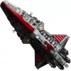 LEGO Star Wars Republic Venator Class Attack Cruiser 75367 — konstravimo rinkinys, 5 374 vnt., 320×1 090×540 mm, 2 minifigūrėlės, amžius 18+