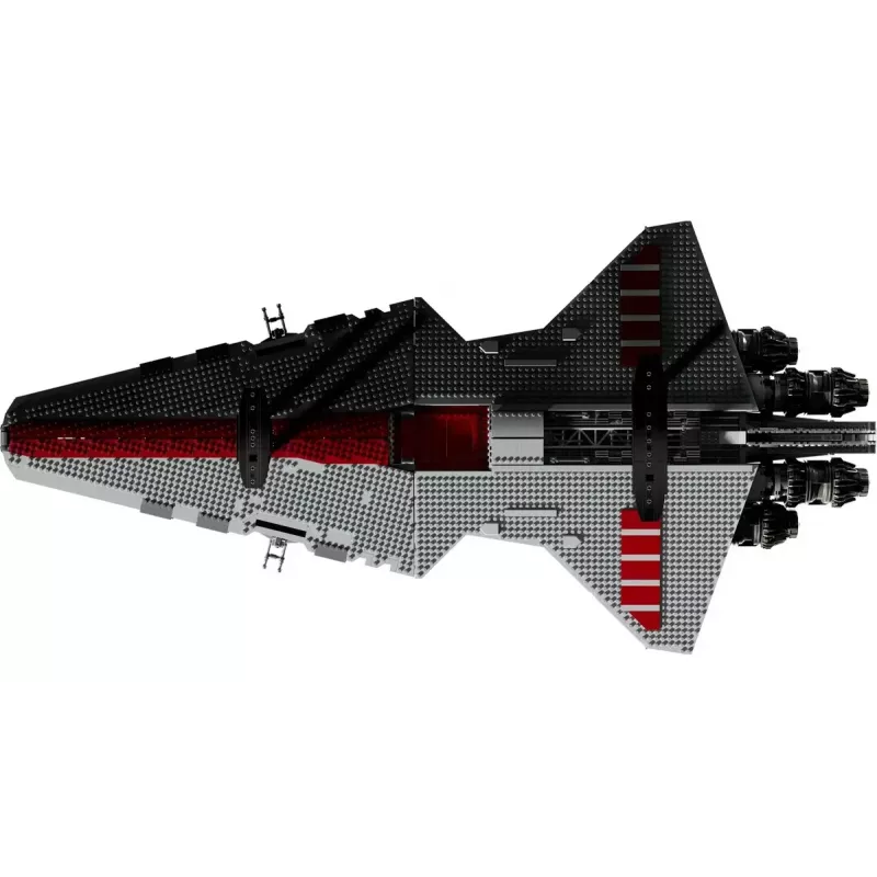 LEGO Star Wars Republic Venator Class Attack Cruiser 75367 — konstravimo rinkinys, 5 374 vnt., 320×1 090×540 mm, 2 minifigūrėlės, amžius 18+