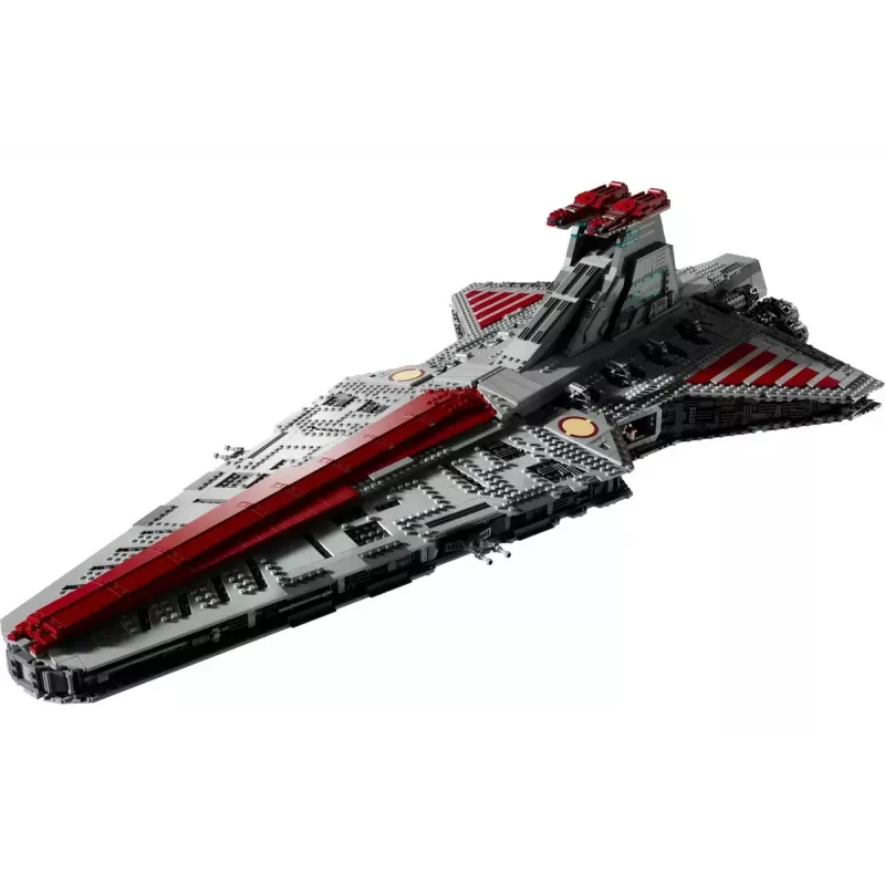 LEGO Star Wars Republic Venator Class Attack Cruiser 75367 — konstravimo rinkinys, 5 374 vnt., 320×1 090×540 mm, 2 minifigūrėlės, amžius 18+
