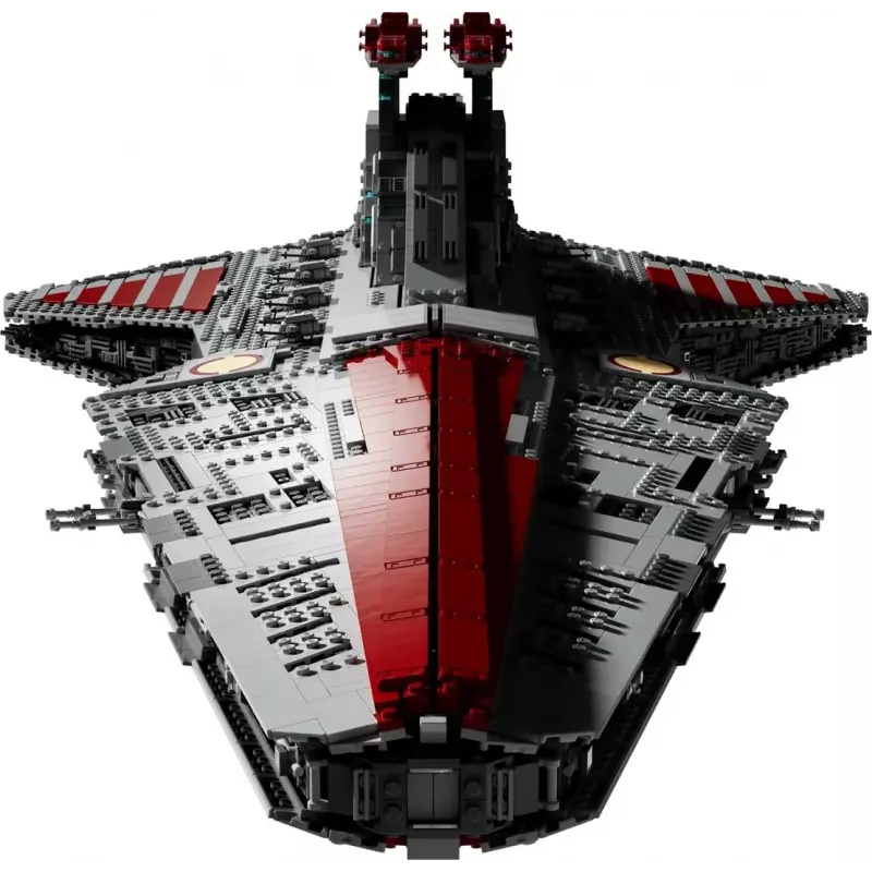 LEGO Star Wars Republic Venator Class Attack Cruiser 75367 — konstravimo rinkinys, 5 374 vnt., 320×1 090×540 mm, 2 minifigūrėlės, amžius 18+