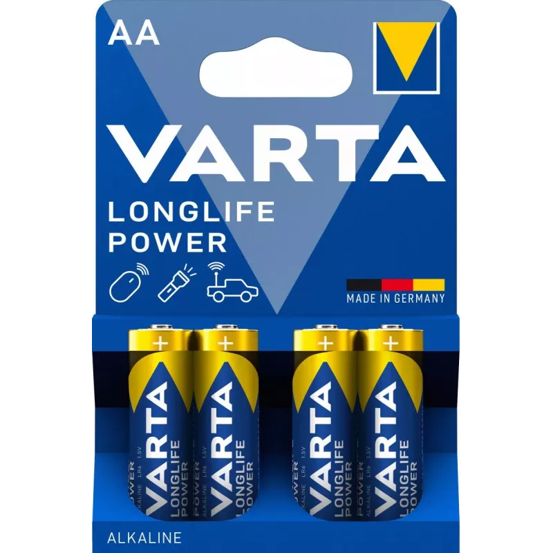 VARTA baterija Longlife Power Mignon AA LR06 1x4