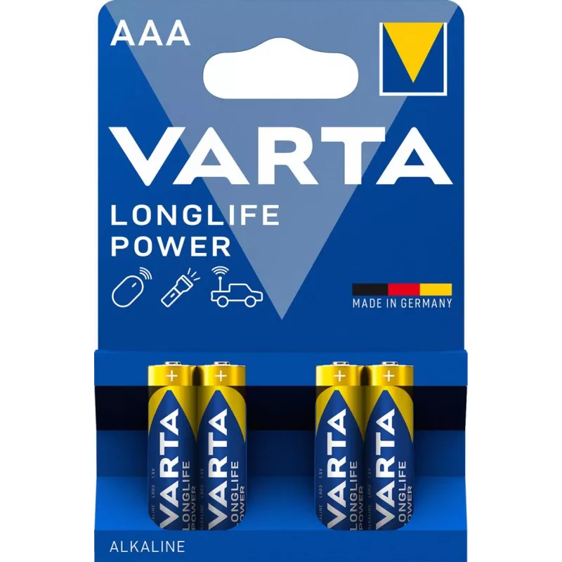 VARTA baterija Longlife Power Micro AAA LR03 1x4