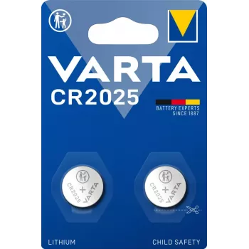 VARTA baterija ličio sagos elementas CR2025 3V 1x2