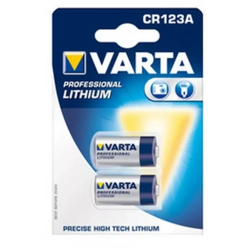 VARTA baterija vienkartinė ličio CR123A 2 vnt. pakuotėje
