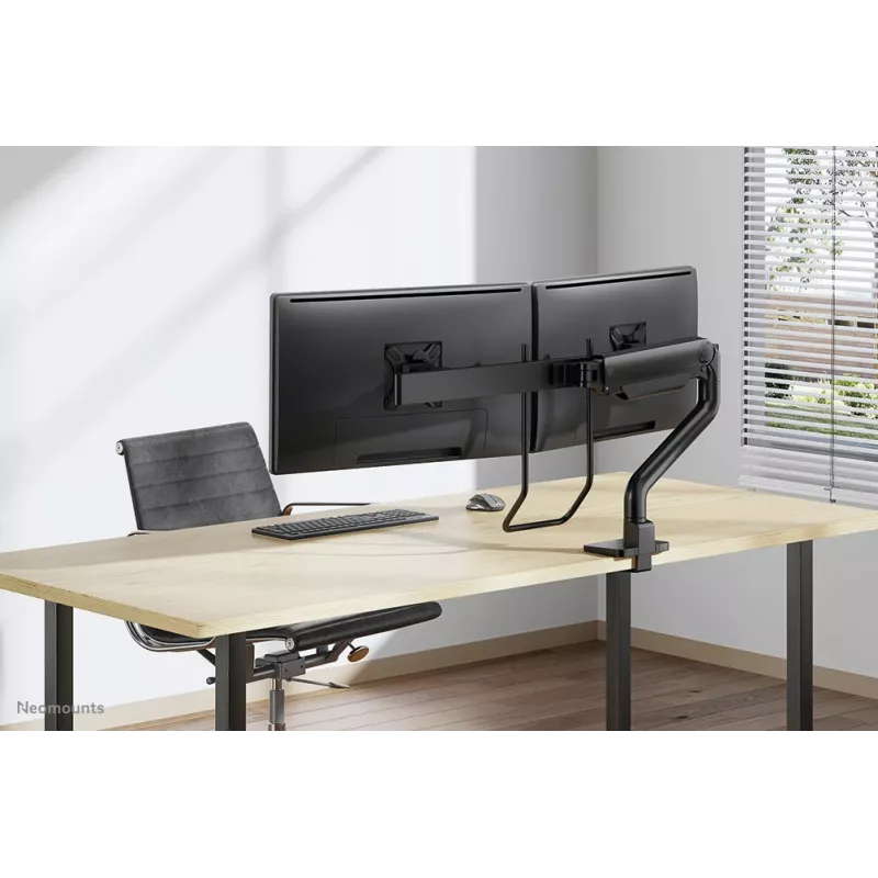 Neomounts DS75S-950BL2 Monitorio laikiklis 17-32 coliai - dujų spyruoklė - viršutinis tvirtinimas - 180° stabdymas