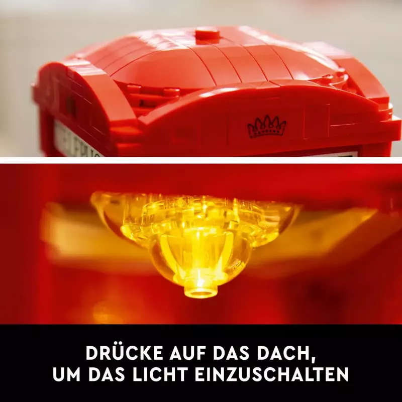 Konstruktorius LEGO raudona Londono telefono būdelė 21347 – modulinis kolekcinis rinkinys, 1460 dalių, 18+