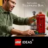 Konstruktorius LEGO raudona Londono telefono būdelė 21347 – modulinis kolekcinis rinkinys, 1460 dalių, 18+