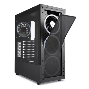 Kompiuterio korpusas Sharkoon TK5M RGB ATX stalinių kompiuterių juodas