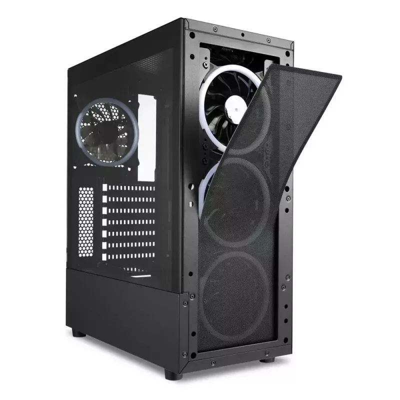 Kompiuterio korpusas Sharkoon TK5M RGB ATX stalinių kompiuterių juodas