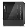 Kompiuterio korpusas Sharkoon TK5M RGB ATX stalinių kompiuterių juodas