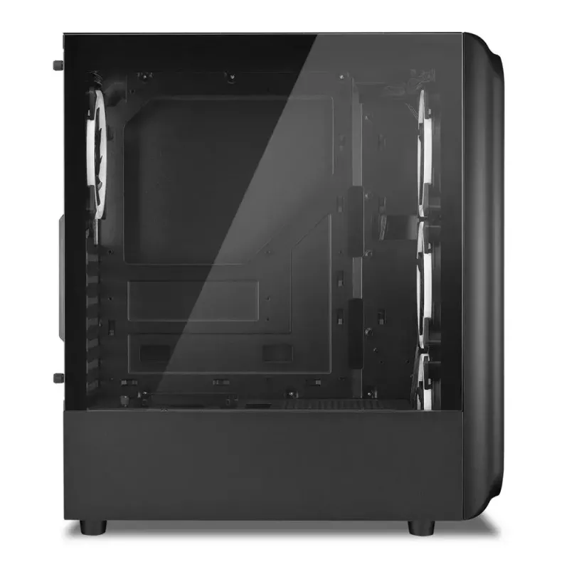 Kompiuterio korpusas Sharkoon TK5M RGB ATX stalinių kompiuterių juodas