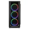 Kompiuterio korpusas Sharkoon TK5M RGB ATX stalinių kompiuterių juodas