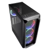 Kompiuterio korpusas Sharkoon TK5M RGB ATX stalinių kompiuterių juodas