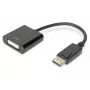 DIGITUS ASSMANN DisplayPort adapterio laidas, DP - DVI (24+5) M/F, 15cm su fiksavimu, DP 1.2 suderinamas, CE juodas