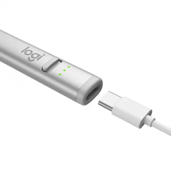 LOGITECH Crayon skaitmeninis pieštukas USB-C, sidabrinis