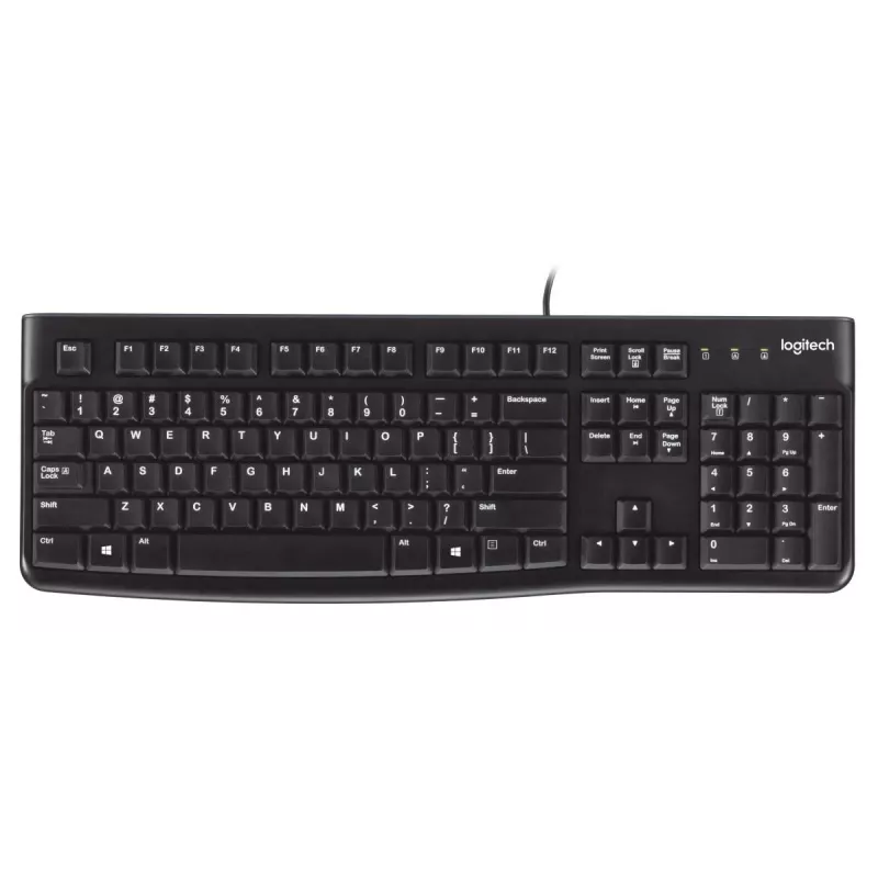 LOGITECH klaviatūra K120 - Qwerty US/Tarptautinė