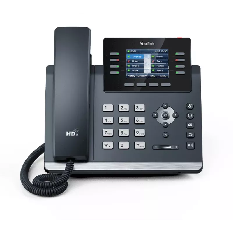 Yealink SIP-T44U IP telefonas Pilkas 8 linijos LCD Wi-Fi