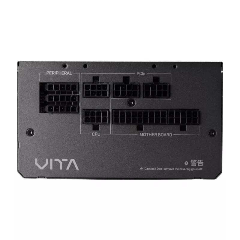 FSP VITA GM 850W maitinimo blokas ATX ATX3.1 juodas, 850 W, 100–240 V, 50/60 Hz, 11-5,5 A, aktyvus, 100 W
