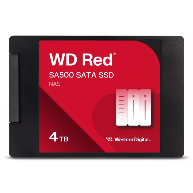 WESTERN DIGITAL SSD - WD Red SA500 - 4TB - SATA 6Gb/s - 2.5in/7mm (WDS400T2R0A)