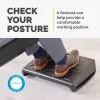 Fellowes Pėdų atrama po stalu - Breyta ergonominė pėdų atrama su tekstūruotu paviršiumi - Pėdų atrama biurui ir namams - Juoda