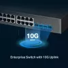 TP-Link Omada 24 prievadų 2.5GBASE-T ir 4 prievadų 10GE SFP+ L2+ valdomas komutatorius su 16 PoE+ ir 8 PoE++ prievadais