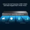 TP-Link Omada 24 prievadų 2.5GBASE-T ir 4 prievadų 10GE SFP+ L2+ valdomas komutatorius su 16 PoE+ ir 8 PoE++ prievadais