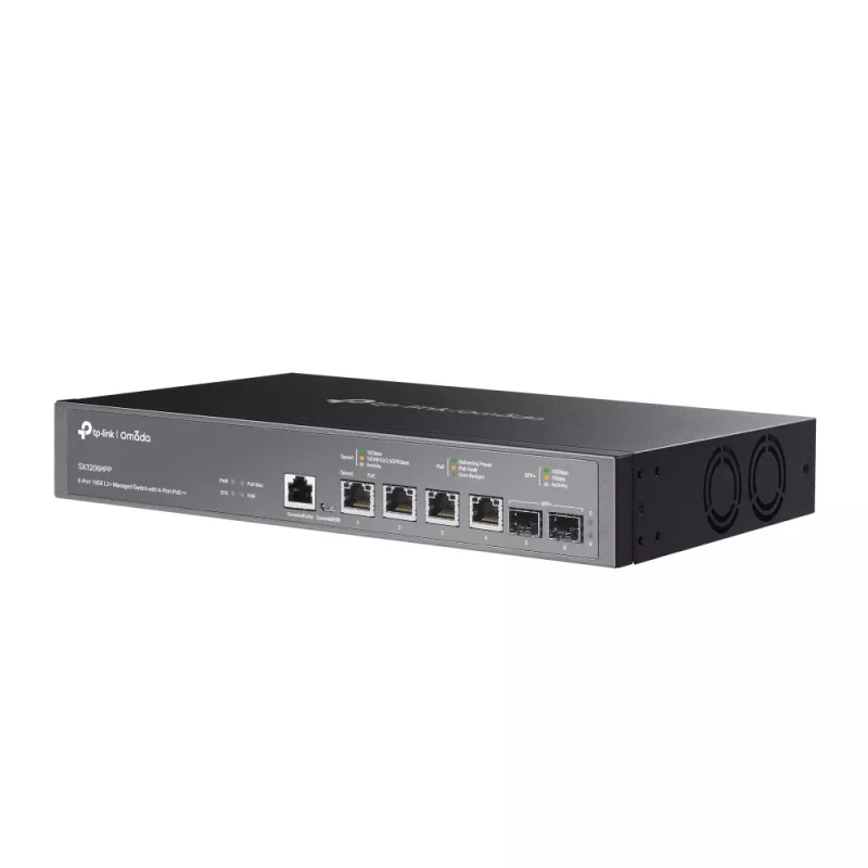 Valdomas komutatorius TP-Link JetStream TL-SX3206HPP 6 prievadų 10GE L2+ 4 prievadų PoE++