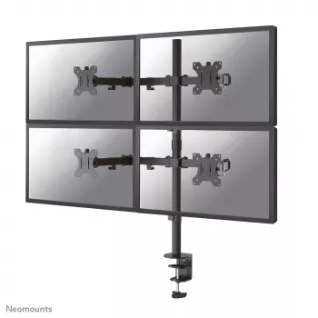 Neomounts FPMA-D550D4Juoda monitoriaus laikiklis 13-32 colių, Spaustuvas / Grometas, 6 kg, 33 cm (13 colių), 81,3 cm (32 colių), 100 x 100 mm, Juoda