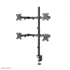 Neomounts FPMA-D550D4Juoda monitoriaus laikiklis 13-32 colių, Spaustuvas / Grometas, 6 kg, 33 cm (13 colių), 81,3 cm (32 colių), 100 x 100 mm, Juoda