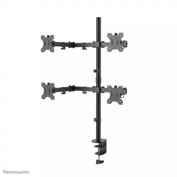Neomounts FPMA-D550D4Juoda monitoriaus laikiklis 13-32 colių, Spaustuvas / Grometas, 6 kg, 33 cm (13 colių), 81,3 cm (32 colių), 100 x 100 mm, Juoda