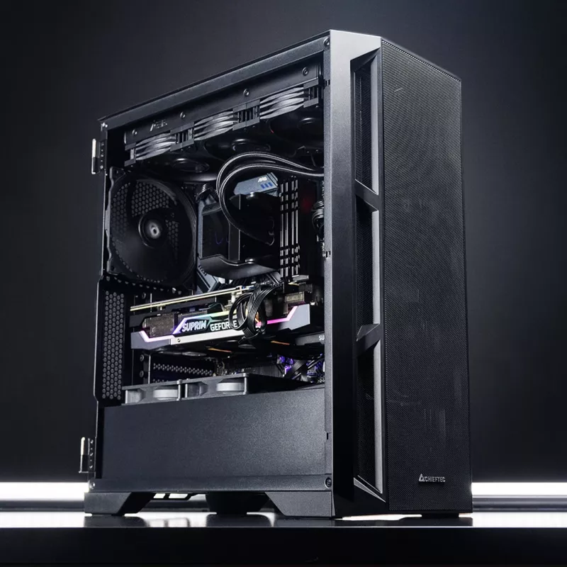 Chieftec APEX AIR GA-01B-M-OP ATX Midi Tower Juoda