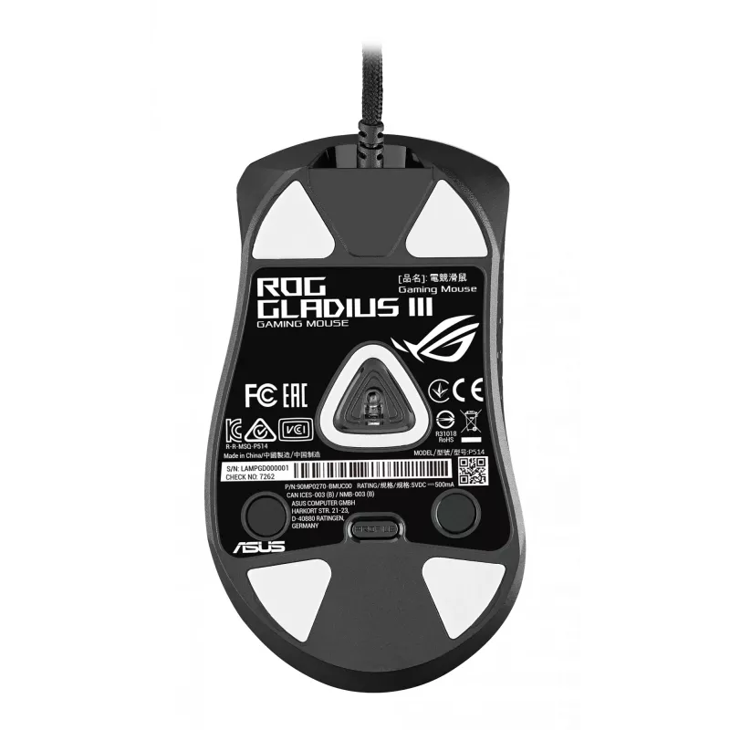 ASUS ROG Gladius III pelė Žaidimams Dešiniarankiams USB Type-A Optinė 19000 DPI