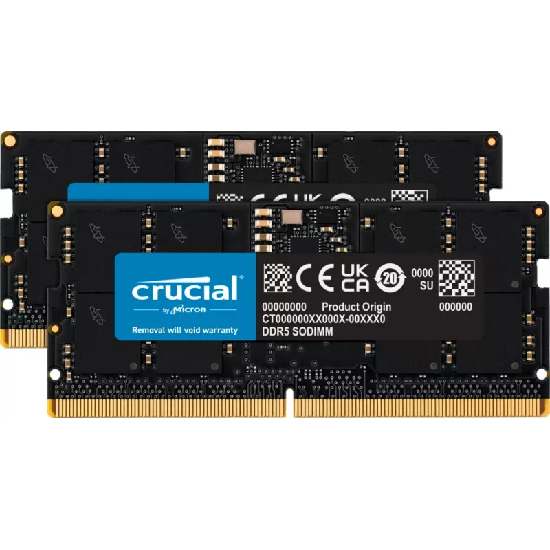 MICRON / CRUCIAL atmintis 2x 16 GB DDR5-4800 SODIMM
