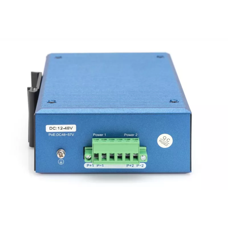 DIGITUS Industrial 8+2-Port Fast Ethernet Switch 8 Port FE RJ45 2 GE SFP Ports