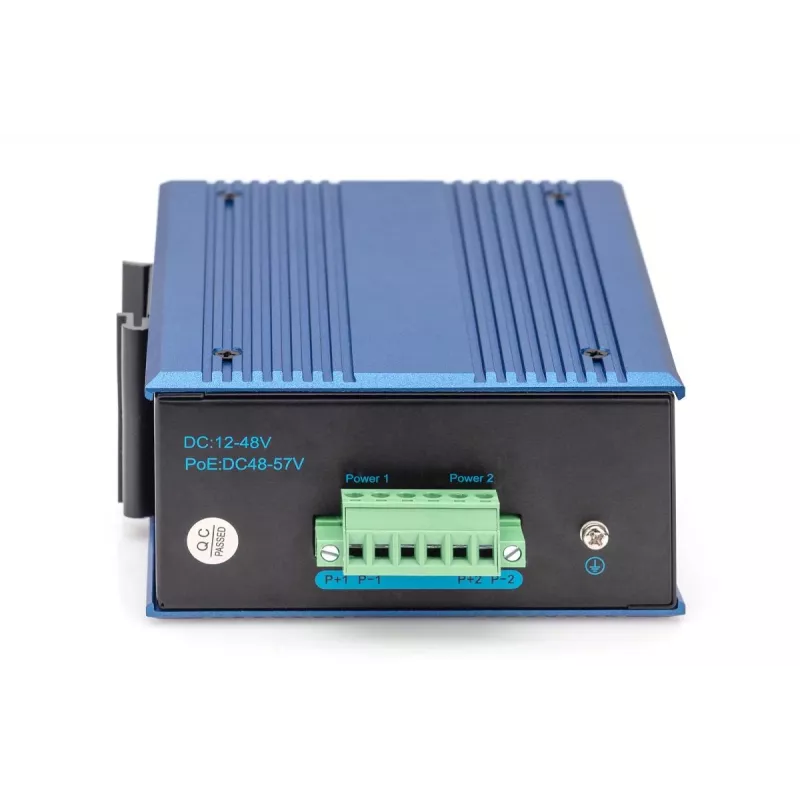 DIGITUS pramoninis 4+2 prievadų gigabitinio eterneto PoE komutatorius 4 prievadai GE PoE RJ45 2 GE SFP prievadai