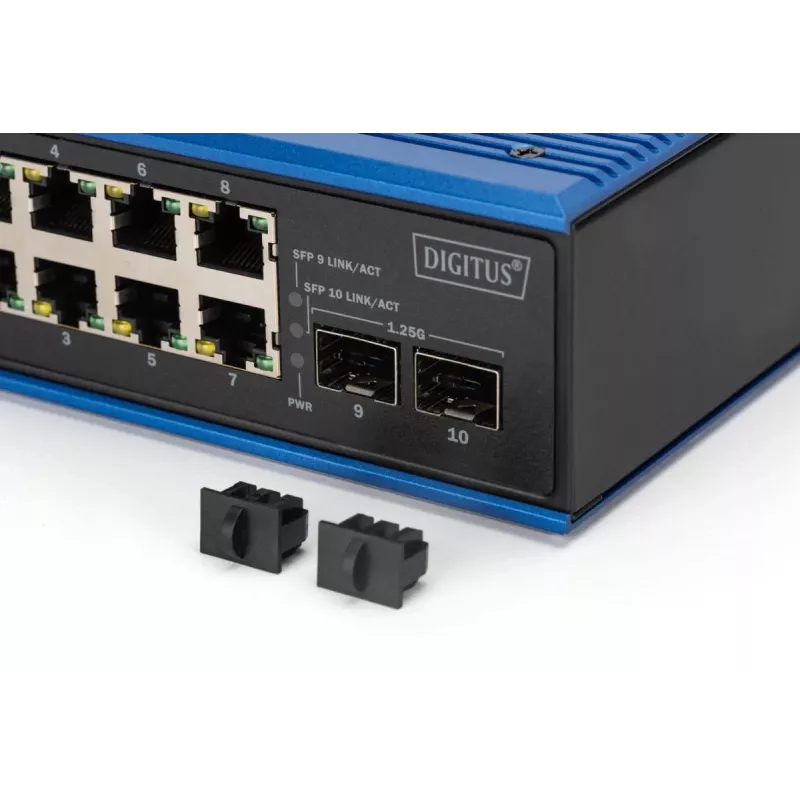 Nevaldomas komutatorius DIGITUS DN-651150 8 Gigabit Ethernet prievadai 2 SFP moduliai