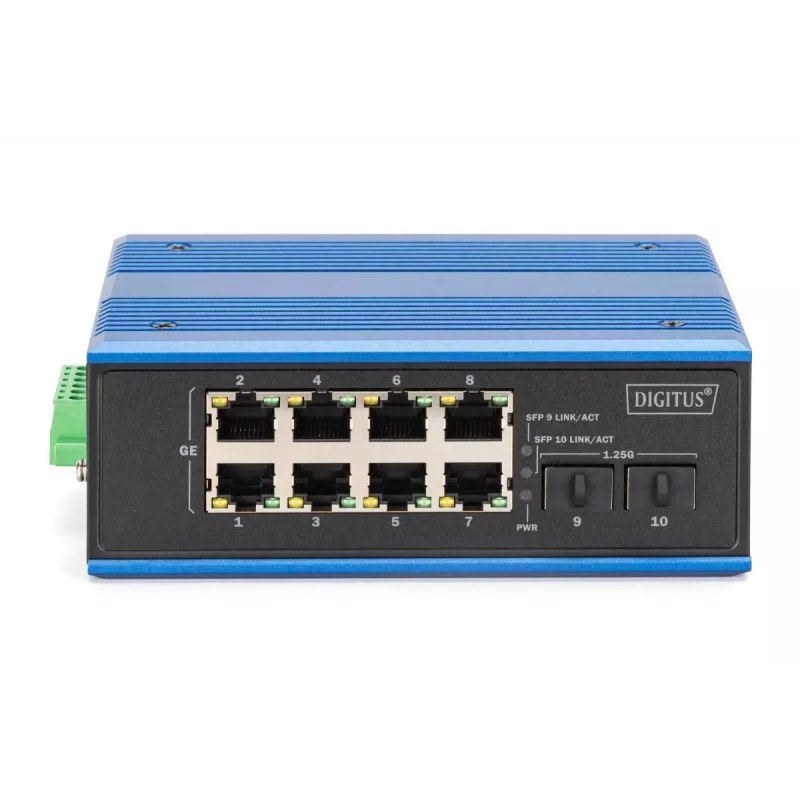 Nevaldomas komutatorius DIGITUS DN-651150 8 Gigabit Ethernet prievadai 2 SFP moduliai