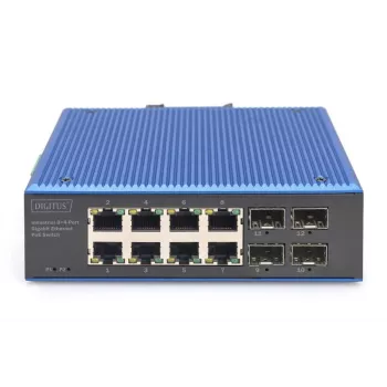 Nevaldomas komutatorius DIGITUS DN-651153 8 prievadų Gigabit Ethernet PoE