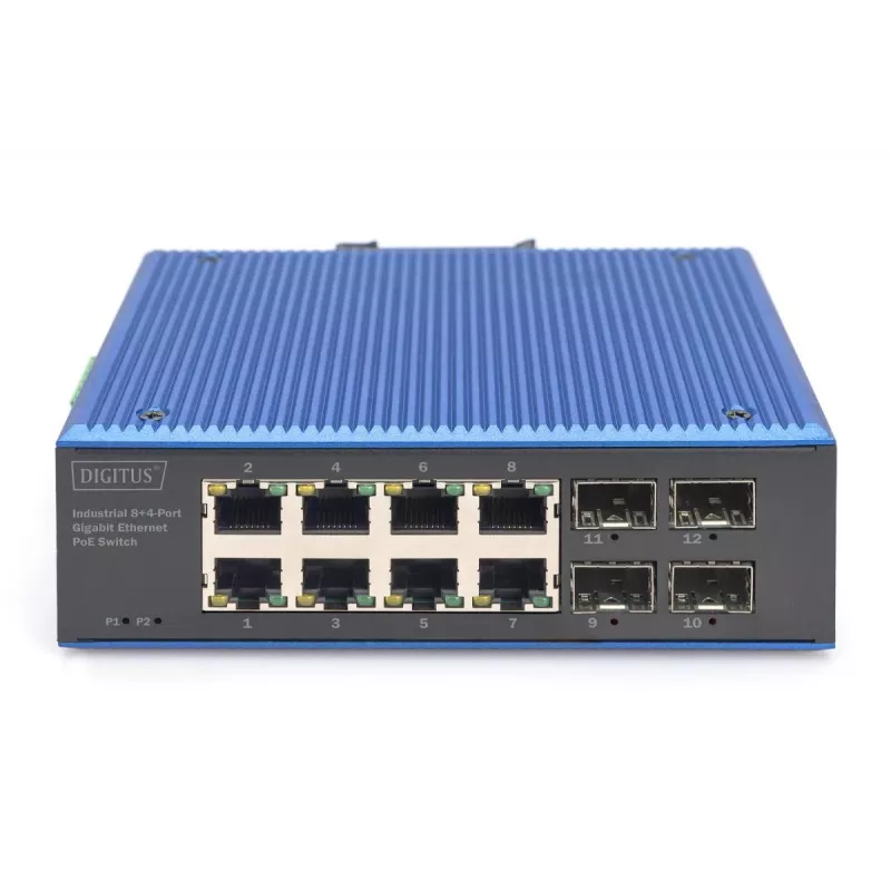 Nevaldomas komutatorius DIGITUS DN-651153 8 prievadų Gigabit Ethernet PoE