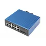 DIGITUS Industrial 8+2 prievadų L2 valdomas gigabitinis eterneto komutatorius 8x GE RJ45 + 2 SFP prievadai