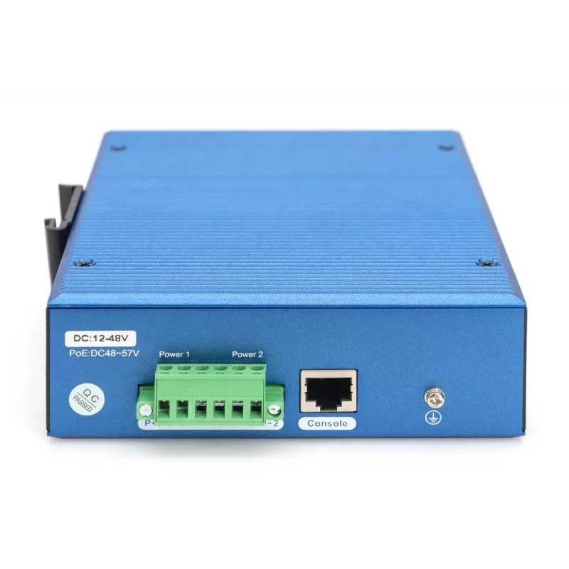 DIGITUS pramoninis 8+4SFP+ prievadų L2 valdomas Gigabit Ethernet PoE komutatorius 8x GE RJ45 +4 SFP+ prievadai PoE