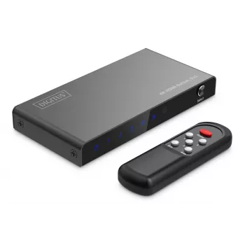 DIGITUS 3x1 HDMI jungiklis. 8K/60Hz (4:4:4). HDR. HDCP 2.3