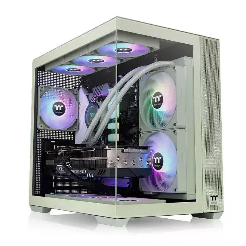 PC korpusas Thermaltake View 380 TG ARGB Midi Tower žalia