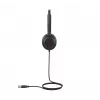 Yealink UH35 Dual Teams USB-A laisvų rankų įranga, laidinė, biurui / skambučių centrui, 20–20000 Hz, 139,5 g, ausinės, juoda