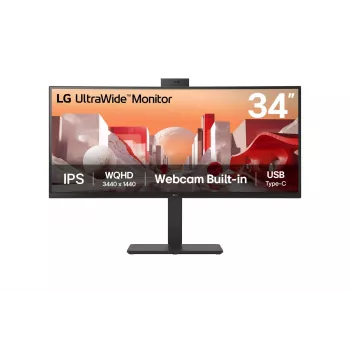 LG 34BA85QE-B kompiuterio monitorius 86,4 cm (34 col.) 3440 x 1440 pikselių Wide Quad HD LCD juodas