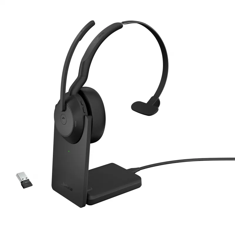 Ausinės Jabra Evolve2 55 - Link380a MS Mono (su stovu)