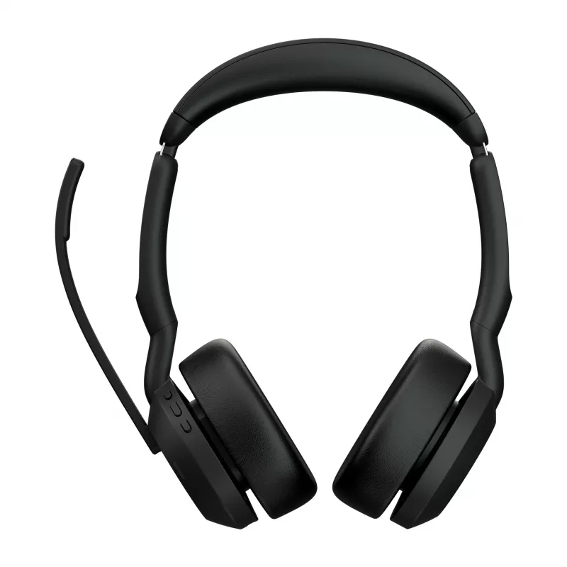 Jabra Evolve2 55 - Link380c UC Stereo, belaidis, biurui/skambučių centrui, 20 - 20000 Hz, 130 g, ausinės, juodos